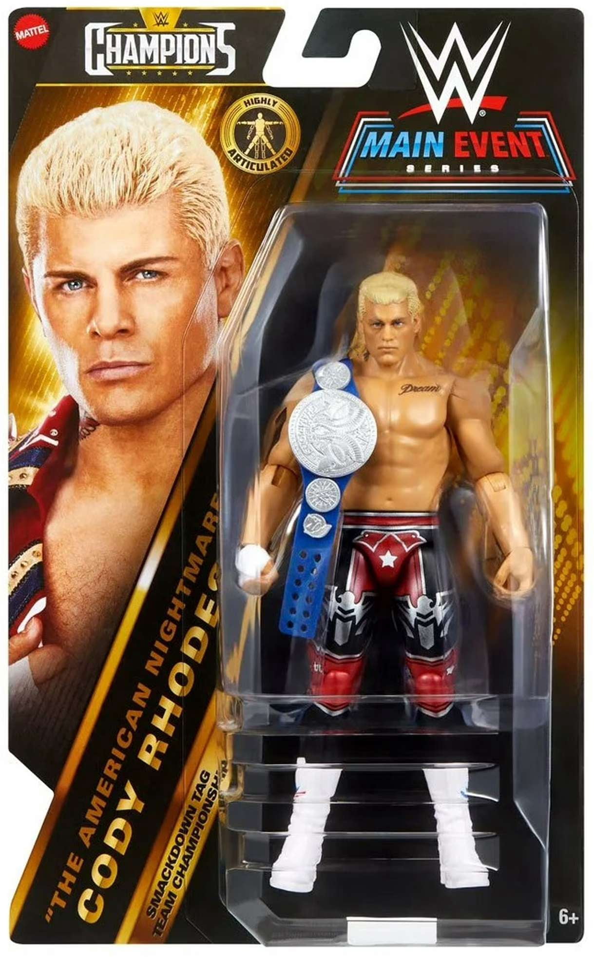 WWE Wrestling Champions Cody Rhodes Action Figure
