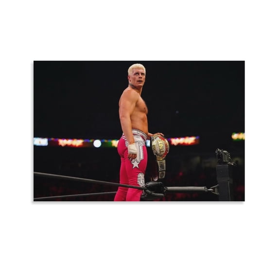 Cody Rhodes Wrestling Poster Cool Canvas Poster Wall Art Picture Prints Hanging Photo Gift Decor Home Posters Artworks 16x24inch(40x60cm)