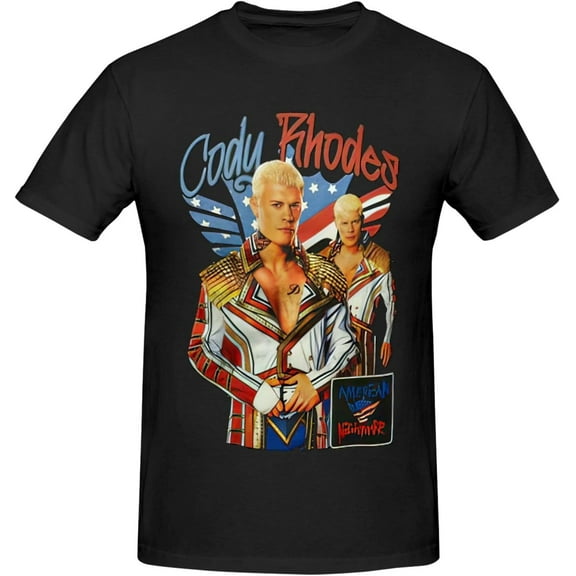 Cody Rhodes Youth & Adult Men Short-Sleeve Hawaiian T-Shirts,Crewneck Top Clothing Shirts for Men