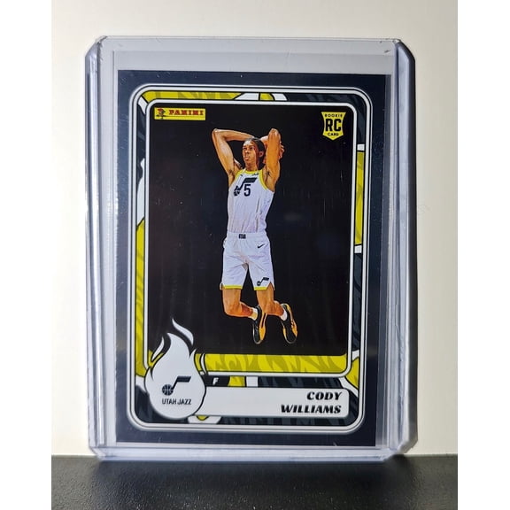 Cody Williams Rookie 2024-25 Panini NBA #99 Foil Sticker Card Utah Jazz