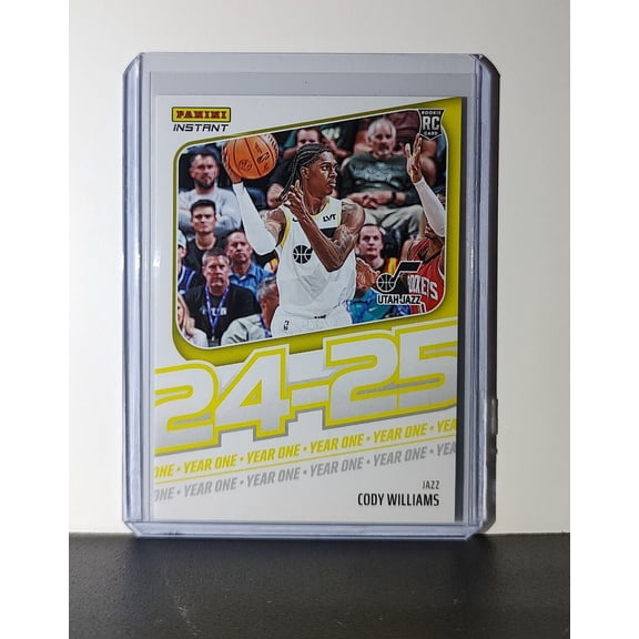 Cody Williams Rookie Card 2024-25 Panini Year One #10 Basketball Utah Jazz 1/613