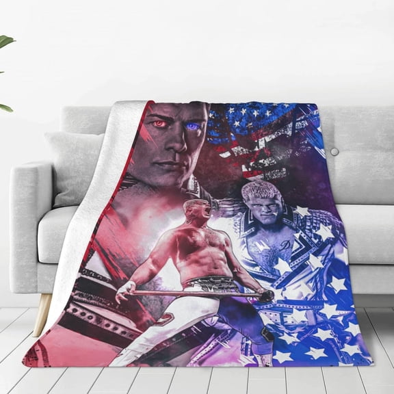 Cody Wrestler Rhodes Throw Blanket Beautiful Air Conditioner Blanket Queen Size Blankets for All Seasons Soft Blankets for Living Room for Beach 60"x50"