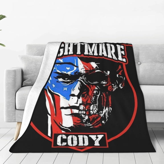 Cody Wrestler Rhodes Throw Blanket Beautiful Air Conditioner Blanket Queen Size Blankets for All Seasons Soft Blankets for Living Room for Beach 60"x50"