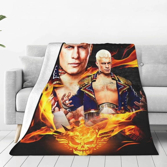 Cody Wrestler Rhodes Throw Blanket Beautiful Air Conditioner Blanket Queen Size Blankets for All Seasons Soft Blankets for Living Room for Beach 60"x50"