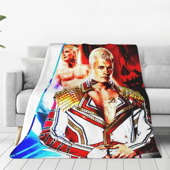 Cody Wrestler Rhodes Throw Blanket Beautiful Air Conditioner Blanket Queen Size Blankets for All Seasons Soft Blankets for Living Room for Beach 60"x50"