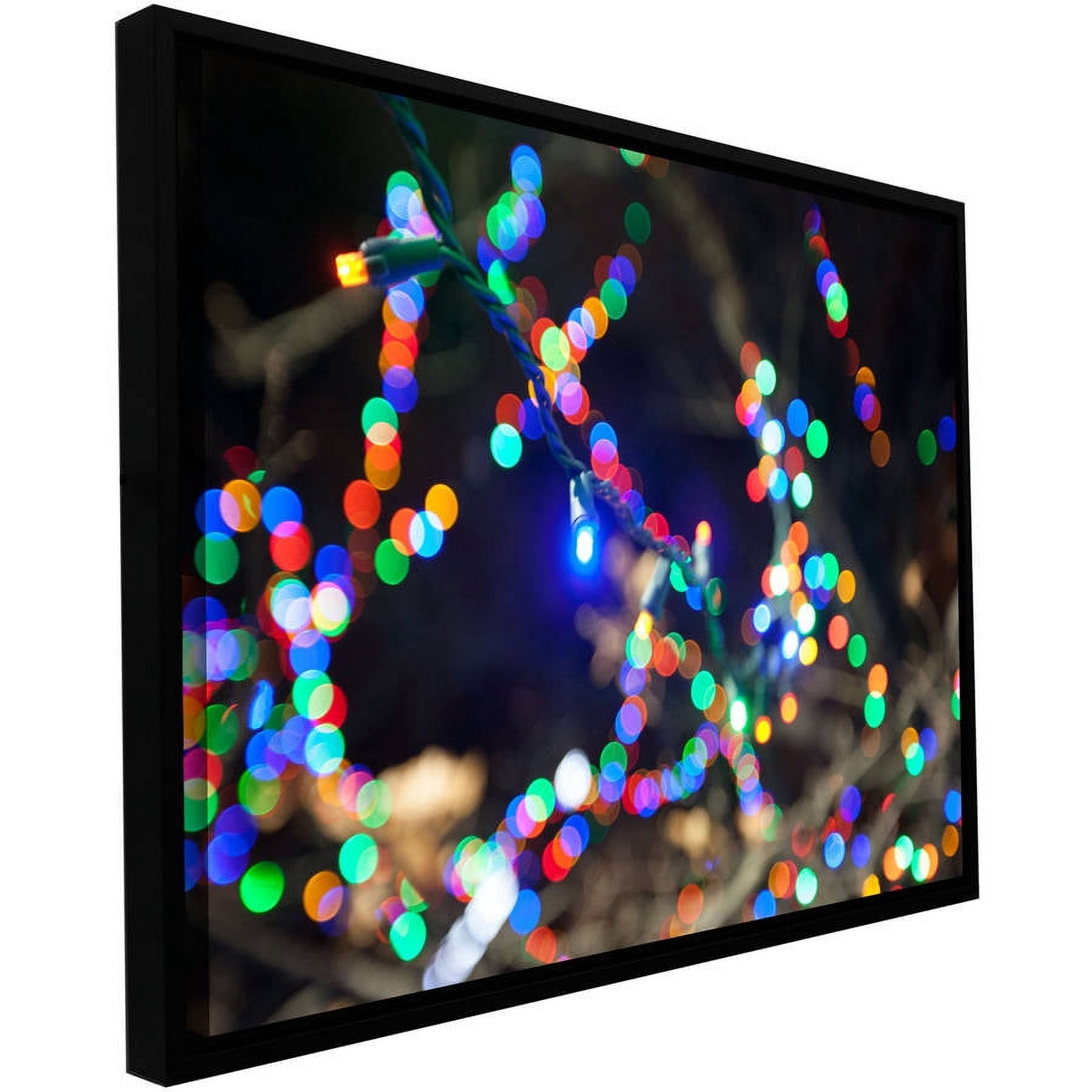Cody York "Bokeh 3" Floater-Framed Gallery-Wrapped Canvas