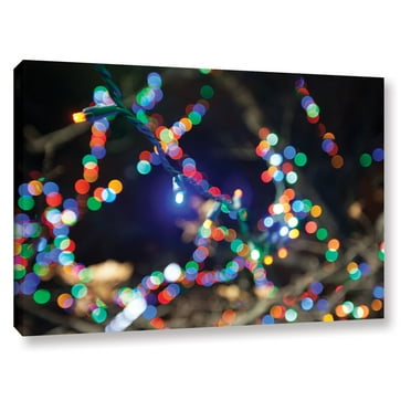 Cody York "Bokeh 3" Floater-Framed Gallery-Wrapped Canvas