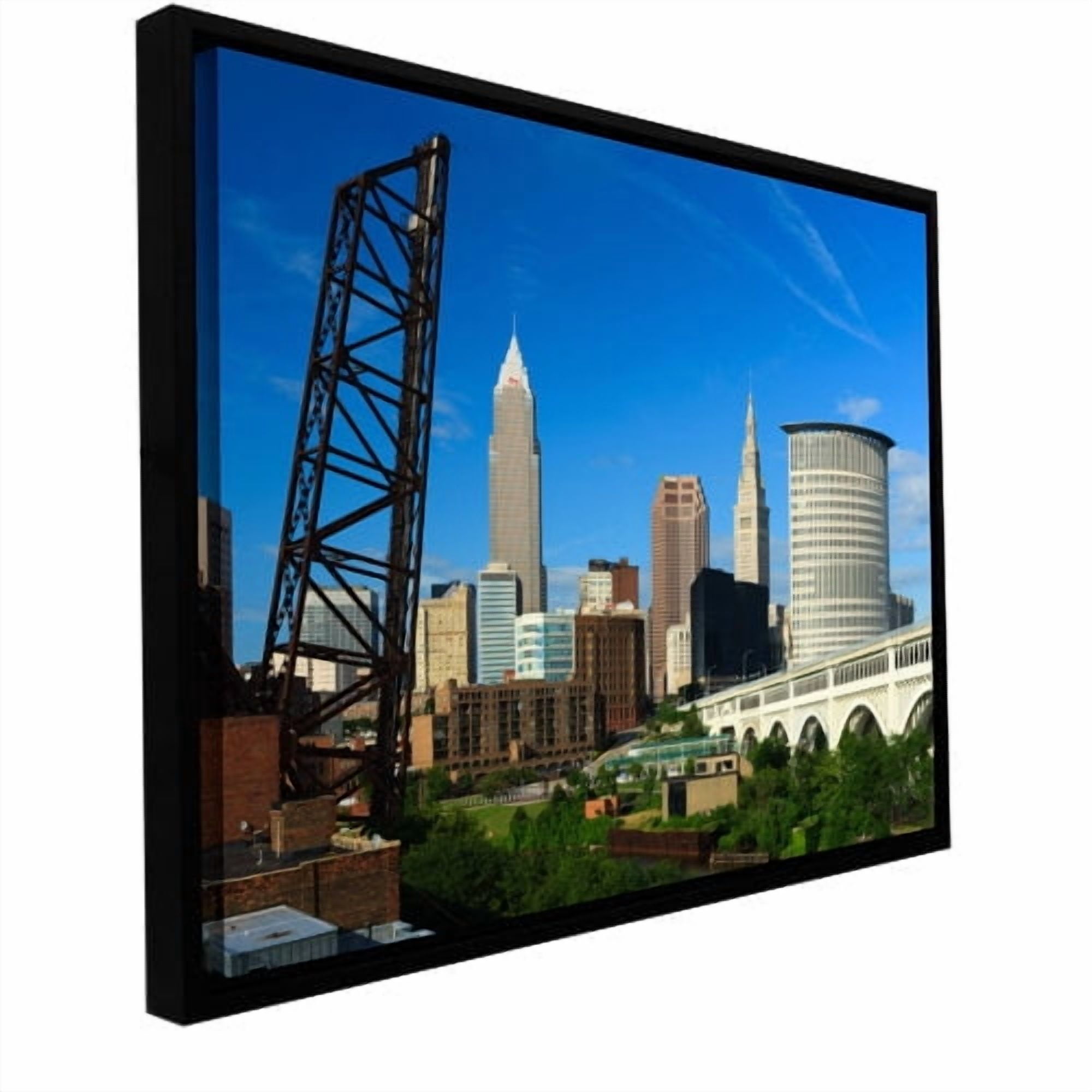 Cody York "Cleveland 13" Floater-Framed Gallery-Wrapped Canvas