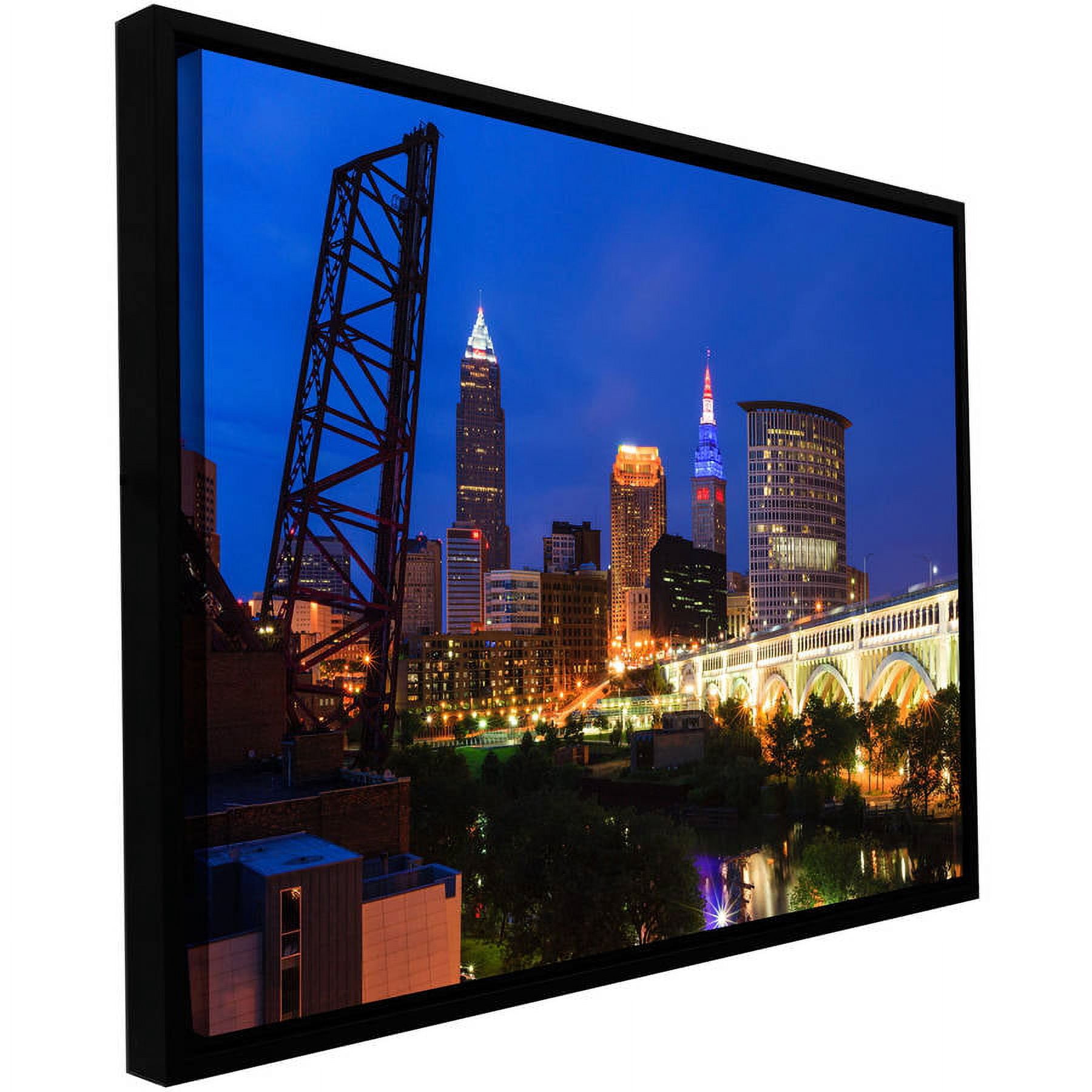 Cody York "Cleveland 21" Floater-Framed Gallery-Wrapped Canvas
