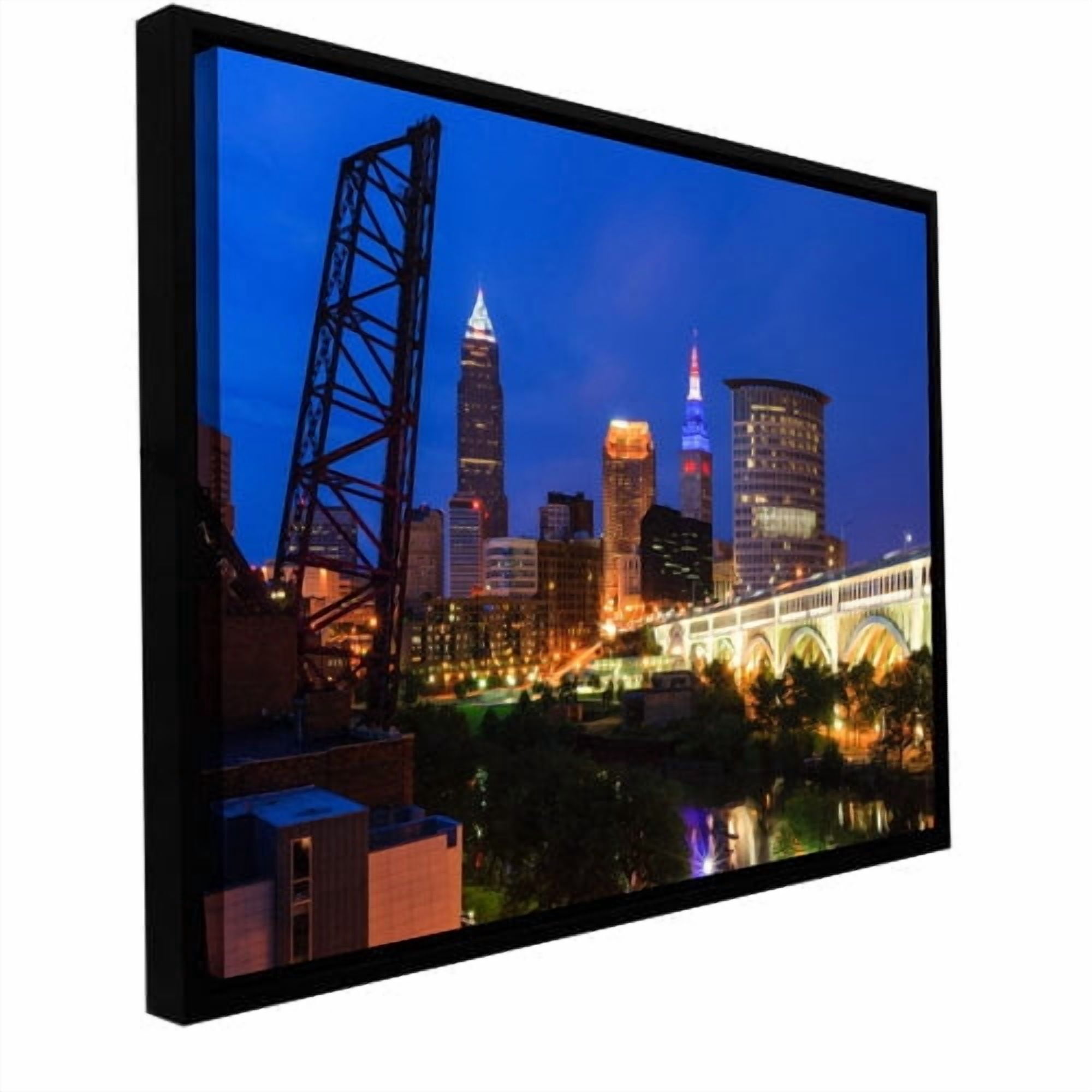 Cody York "Cleveland 21" Floater-Framed Gallery-Wrapped Canvas