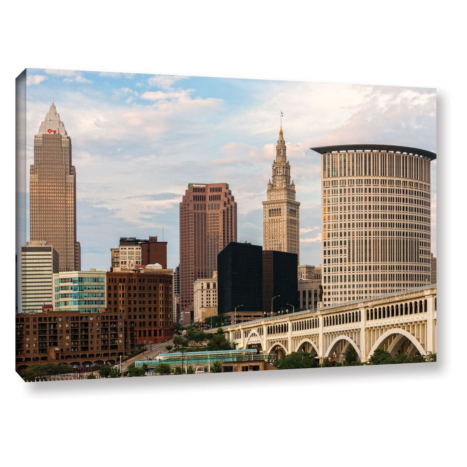 Cody York "Cleveland 9" Floater-Framed Gallery-Wrapped Canvas