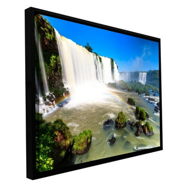 Cody York "Iguassu Falls 3" Floater Framed Gallery-Wrapped Canvas Art