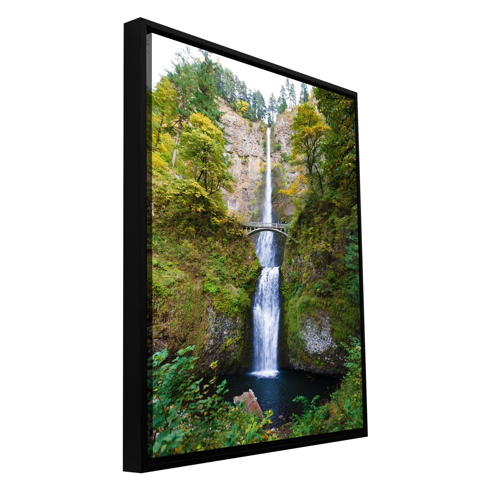 Cody York "Multnomah Falls" Floater-Framed Gallery-Wrapped Canvas
