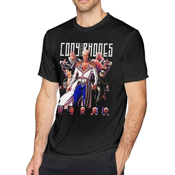 Cody and Rhodes Men's T-Shirt Fashion Crewneck Cotton Short Sleeve for Men's T Shirt