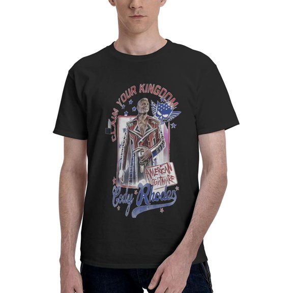 Cody and Rhodes Mens Cotton Crewneck Short Sleeve T Shirt 3D Printed Comfort Graphic Tees Shirt Tops