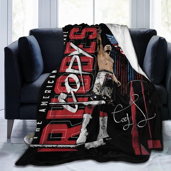 Cody and Rhodes Throw Blanket Cozy Warm Flannel Fleece Blankets Classic Aesthetic Home Decor for Couch Sofa Bed Outdoor Camping 50"x40"