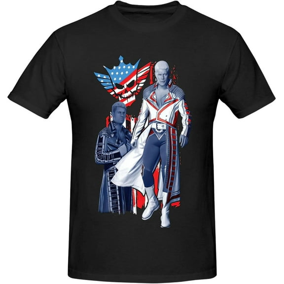 Cody and Rhodes Youth & Adult Men Short Sleeve Cotton T-Shirts, Crew Neck Top Clothing T-Shirt for Men