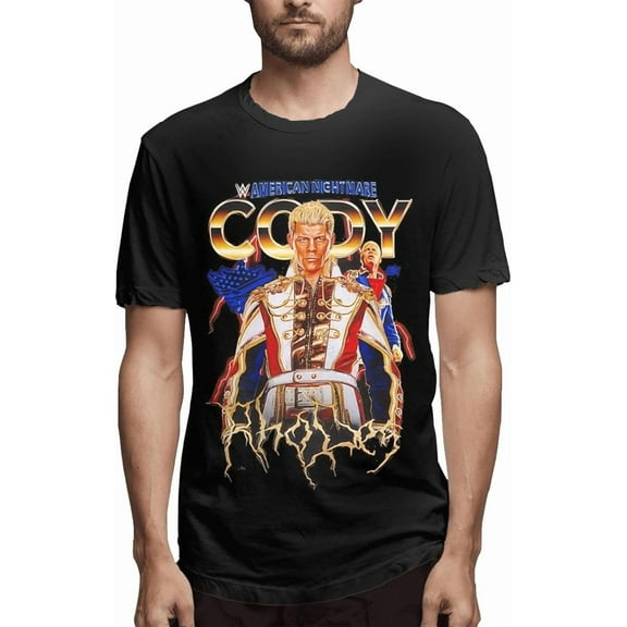 Cody and Rhodes Youth Man Short Sleeve T-Shirt Hawaiian T Shirts Cotton Round Neck T-Shirt Tops Clothes for Men T-Shirts