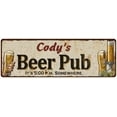 thumbnail image 1 of Cody's Beer Pub Man Cave Bar Decor Gift 8x24 Sign 108240053047, 1 of 1