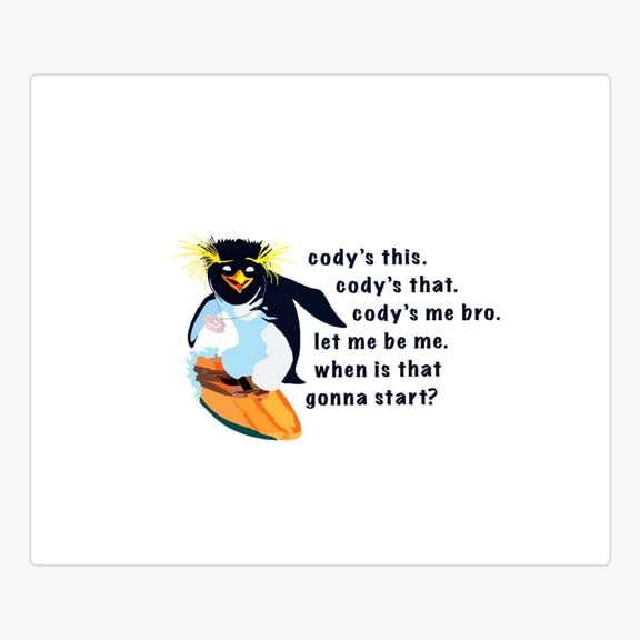 Codys Me Bro Art Vinyl Decal Sticker