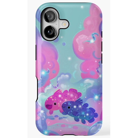 Coelacanth Fish Art Sea Ocean Biology Phone Case for iPhone 17 16 15 14 13 12 11 Pro Max