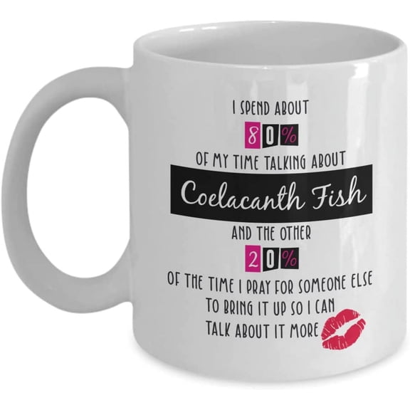 Coelacanth Fish Coffee Mug, Coelacanth Fish Gifts, Coelacanth Fish Gifts For Fish Lovers, Beautyful Coelacanth Fish Gifts, Birthday Christmas Basket gag Gift Idea