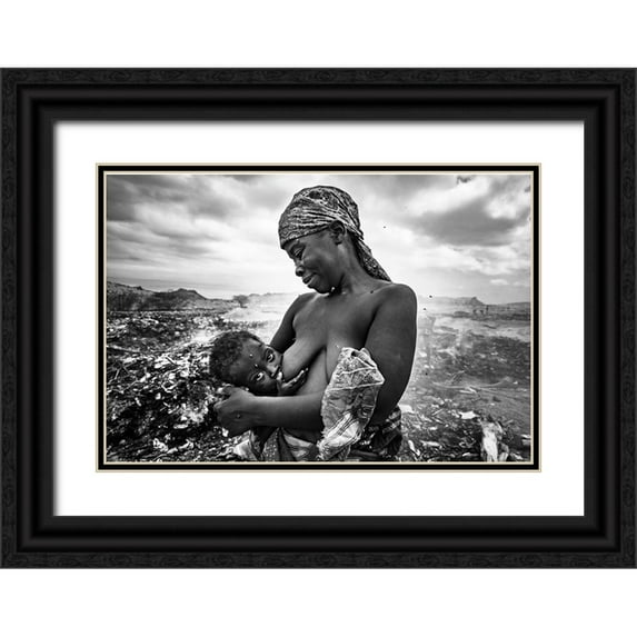 Coelho, Joao 32x23 Black Ornate Wood Framed with Double Matting Museum Art Print Titled - The Chalice Of Life