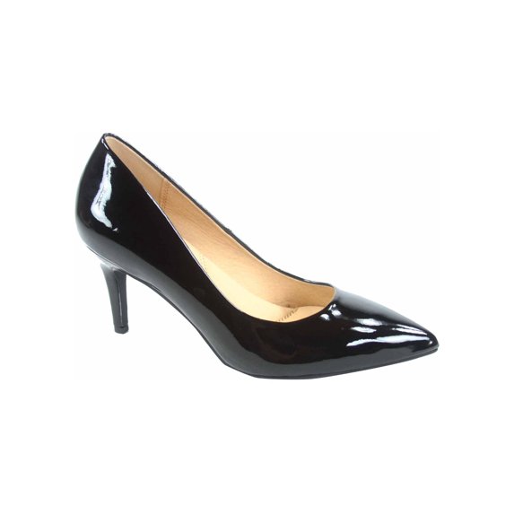 Coen-s Women's Fashion Comfort Pointed Toe Low Heel Pump Dress Shoes ( Black, 8 )