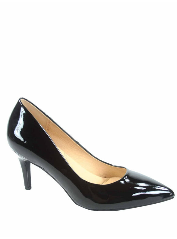 Coen-s Women's Fashion Comfort Pointed Toe Low Heel Pump Dress Shoes