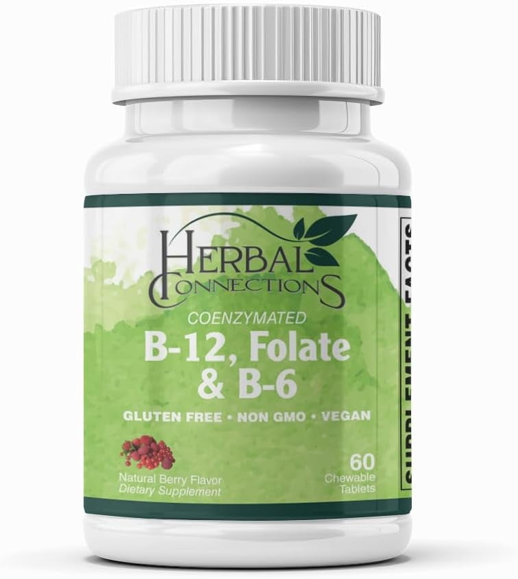 Coenzymated B-12 + Folate + B-6 Sublingual Lozenges – Active Methyl  cobalamin, L-5-MTHF & P-5-P for Natural Energy, Homocysteine, Mood &  Prenatal Support | 60 fast dissolve tablets