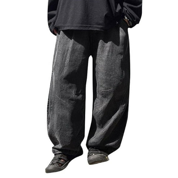 Coerni 2026 Boys Baggy Jeans Casual Wide Leg Denim Pants Fashion Elastic Waist Loose Fit Jeans Casual Hip Hop Sweatpants Cargo