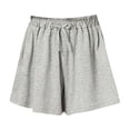 thumbnail image 1 of Coerni 4-14 Years Girls Solid Color Loose Casual Shorts Elastic High Waist Quick-Dry Pull On Basketball Gym Active Shorts, 1 of 3