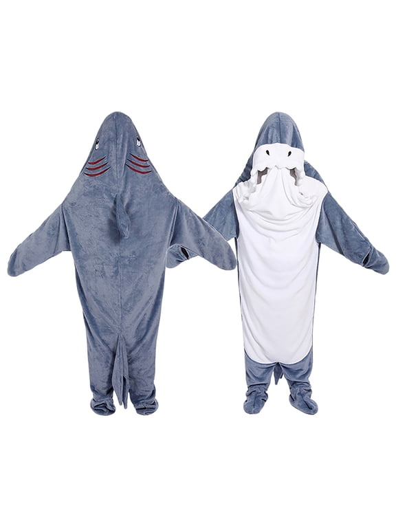 Coerni Animal Onesie Kids Flannel Shark Dress Up Funny Bodysuit Fall Winter Soft Warm Loungewear Boy Girl Halloween Outfits