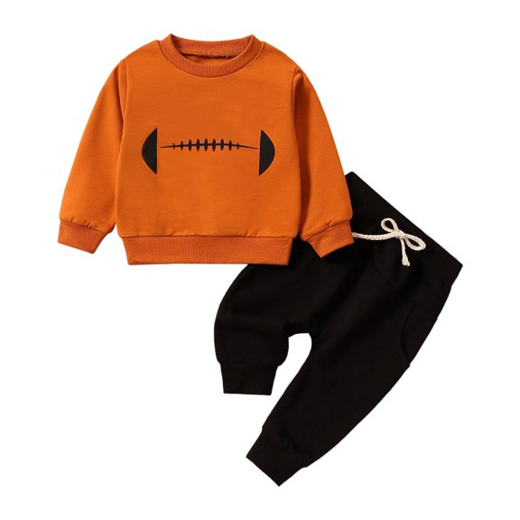 Coerni Baby Boy Cartoon Clothes 6 12 18 24 Months Long Sleeve Pullover Tops & Pant Sets Toddler Fall Winter Outfits