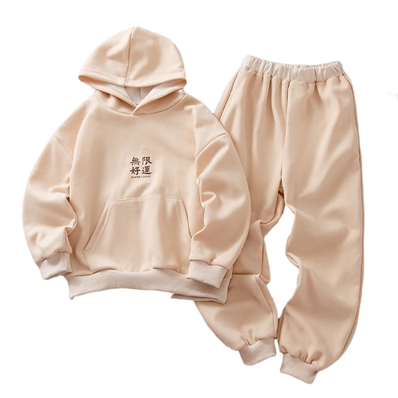 Coerni Baby Boy Fall Winter Clothes Toddler Boy Outfits Long Sleeve Hoodies Sweatshirt Tops Pants 2 Piece 4-10 Years