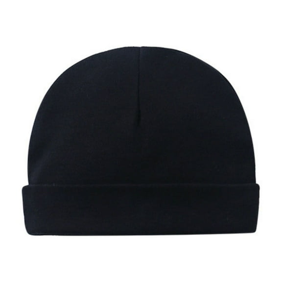 Coerni Baby Boys Girls Beanies Baby Hat Autumn and Winter New Solid Color Cotton Double Layer Dome Cap 1 Hat