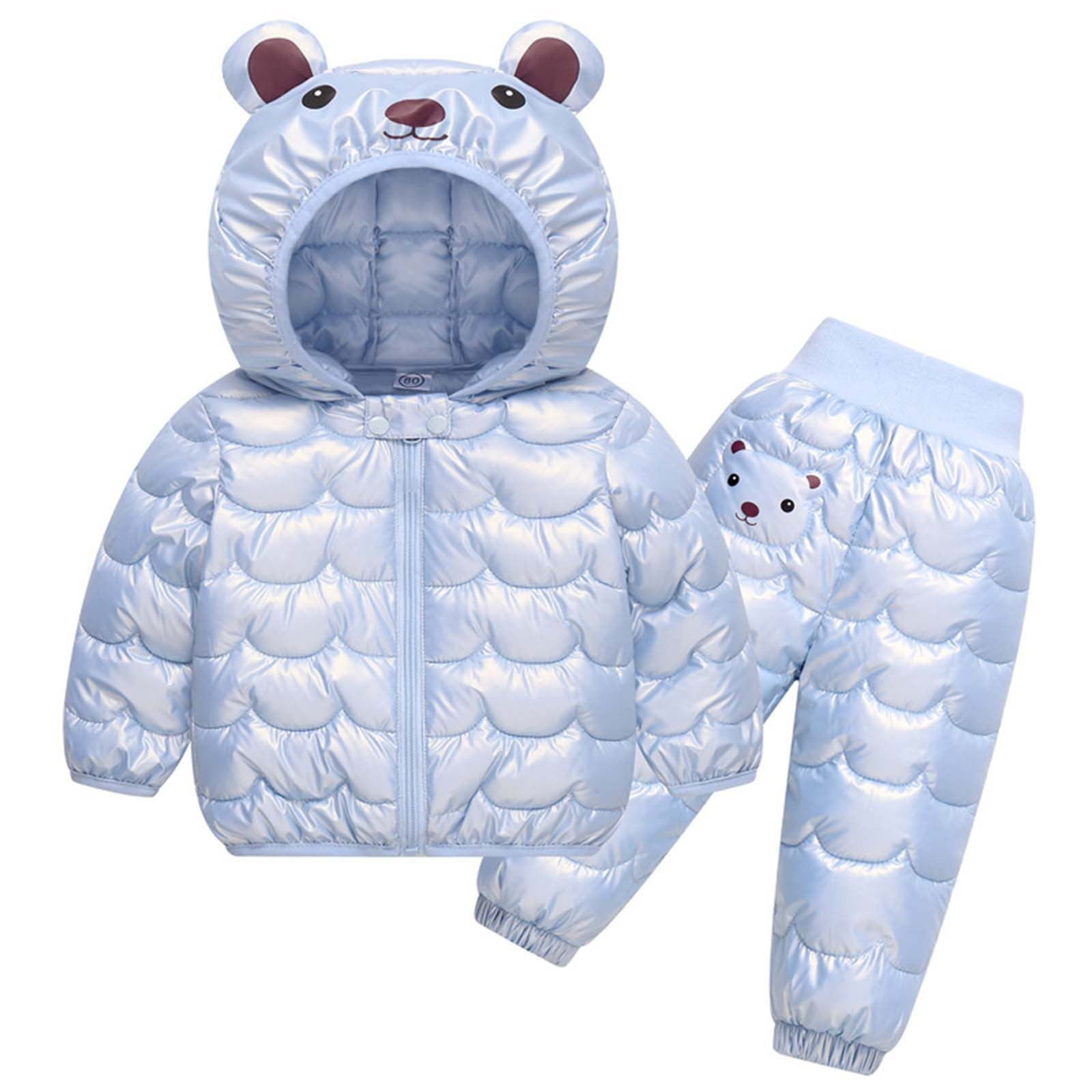 Coerni Baby Boys Girls Two Piece Snowsuit,Toddler Winter Windproof