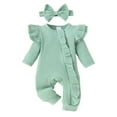 thumbnail image 1 of Coerni Baby Girl Clothes Fall Winter Outfits Toddler Long Sleeve Romper Jumpsuit Bodysuit Cute New Born Clothes for Girl, 1 of 9
