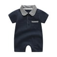 thumbnail image 1 of Coerni Baby Girls And Boys Short Sleeve Born To Crawl Off Roading Cute Bodysuit Baby Romper Kids Body Suits, 1 of 9