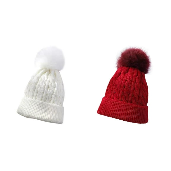 Coerni Baby Girls Boys Soft Warm Knit Hat Kids Winter Hat With Hood Cap Baby Boy Fall Hat