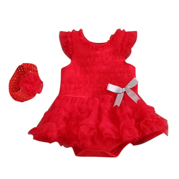 Coerni Baby Girls Carnival Birthday Outfit New Born Lace Tulle Romper Princess Tutu Dress Headband Photo Shoot Clothes