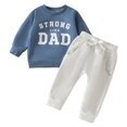 thumbnail image 1 of Coerni Baby Girls Winter Pants Set Long Sleeve Printed Solid Color Ribbed Pullover Solid Color Slim Fit Fashion Cotton Outfits, 1 of 9