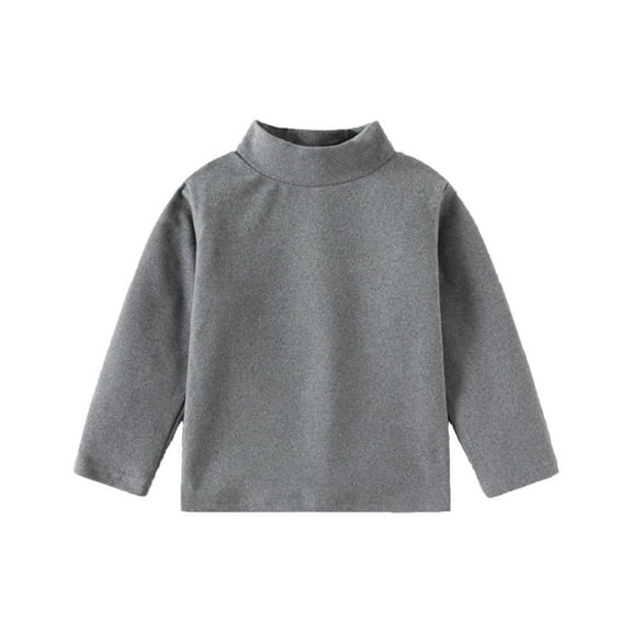 Coerni Baby Girls' and Toddler Long Sleeve Turtleneck Shirts Baby Boys' Cotton Turtleneck Solid Blouse Tops Warm Clothes