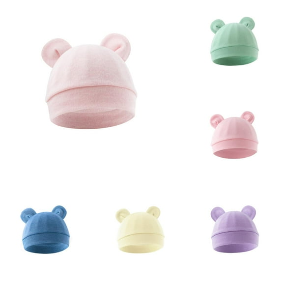 Coerni Baby Hat Bear Ears Caps Baby Boy Girl Toddler Hats Caps for 0 6 Months Baby Knot Cap