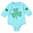 thumbnail image 1 of Coerni Baby Onesie Bodysuits 1st Birthday Outfit St Patricks Day Romper Bodysuit Soft Graphic Oversized Button Sweatshirt Jumpsuit, 1 of 6