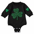 thumbnail image 1 of Coerni Baby Onesie Bodysuits 1st Birthday Outfit St Patricks Day Romper Bodysuit Soft Graphic Oversized Button Sweatshirt Jumpsuit, 1 of 7