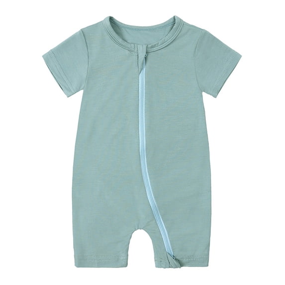 Coerni Baby Summer Fiber Short Sleeved Clothing Female Summer Suit Male Thin Crawling Suit Baby Baby Crawl Suit Baby Boy