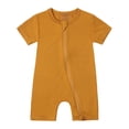 thumbnail image 1 of Coerni Baby Summer Fiber Short Sleeved Clothing Female Summer Suit Male Thin Crawling Suit Baby Baby Crawl Suit Bodysuit Toddler 2t, 1 of 2