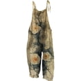 thumbnail image 1 of Coerni Boho Floral Jumpsuits for Girls Adjustable Spaghetti Strap Harems Rompers Summer Plus Size Casual Overalls with Pockets, 1 of 4
