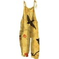 thumbnail image 1 of Coerni Boho Floral Jumpsuits for Girls Adjustable Spaghetti Strap Harems Rompers Summer Plus Size Casual Overalls with Pockets, 1 of 3